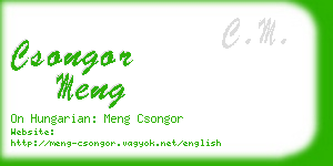csongor meng business card